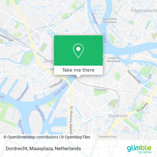 Dordrecht, Maasplaza map