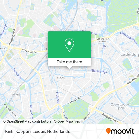 Kinki Kappers Leiden Karte