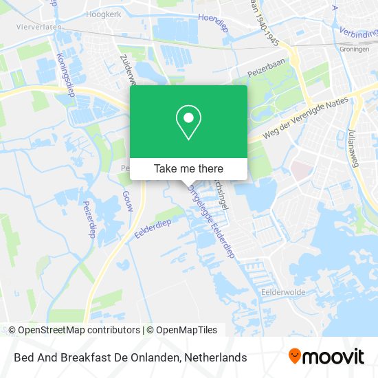 Bed And Breakfast De Onlanden map
