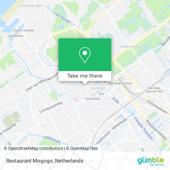 Restaurant Mogogo map