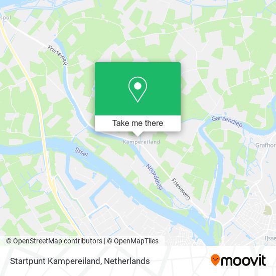 Startpunt Kampereiland map