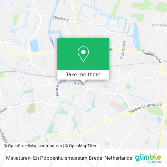 Miniaturen- En Poppenhuismuseum Breda Karte
