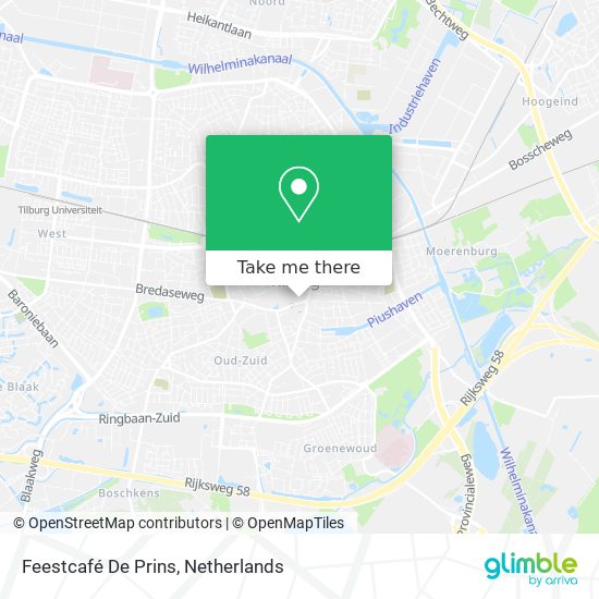 Feestcafé De Prins map