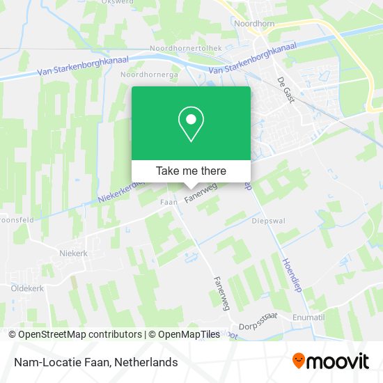 Nam-Locatie Faan map