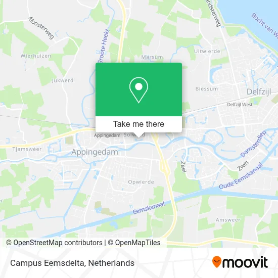 Campus Eemsdelta map
