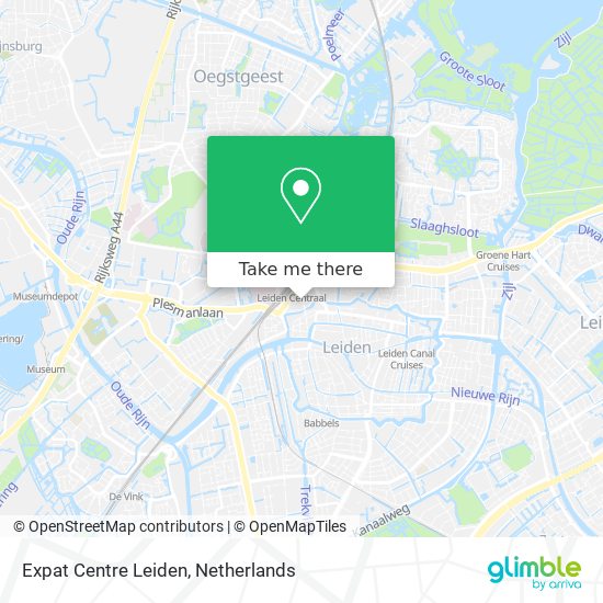 Expat Centre Leiden map