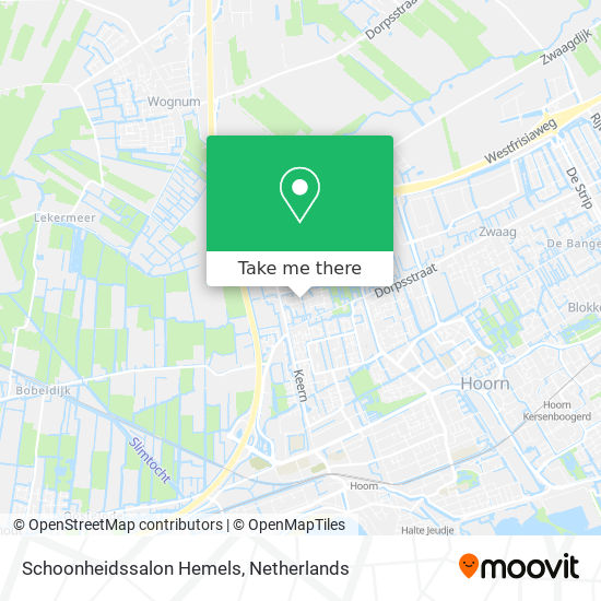 Schoonheidssalon Hemels map