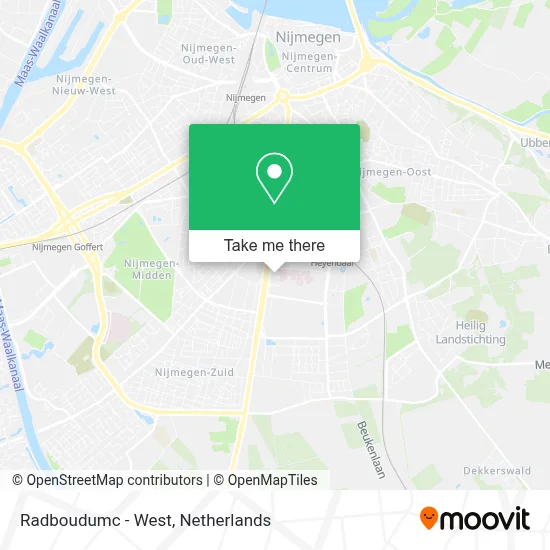 Radboudumc - West map