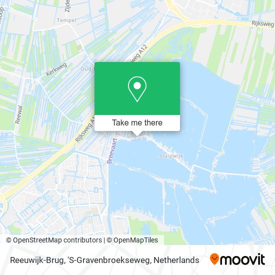 Reeuwijk-Brug, 'S-Gravenbroekseweg map