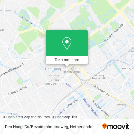 Den Haag, Cs/Bezuidenhoutseweg map
