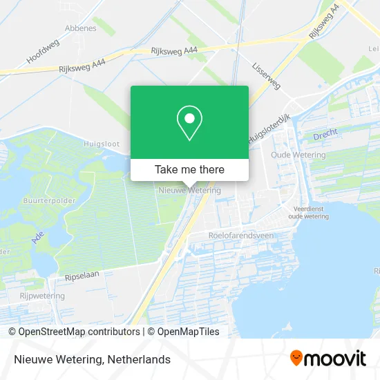 Nieuwe Wetering map