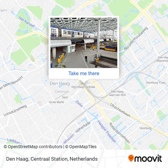 Den Haag, Centraal Station map