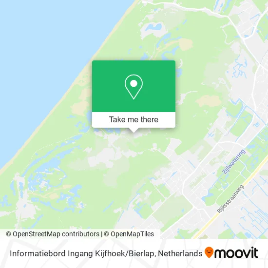 Informatiebord Ingang Kijfhoek / Bierlap map