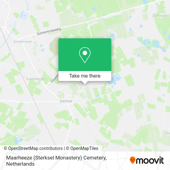 Maarheeze (Sterksel Monastery) Cemetery map