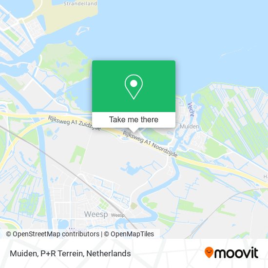 Muiden, P+R Terrein map