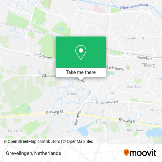 Grevelingen Karte