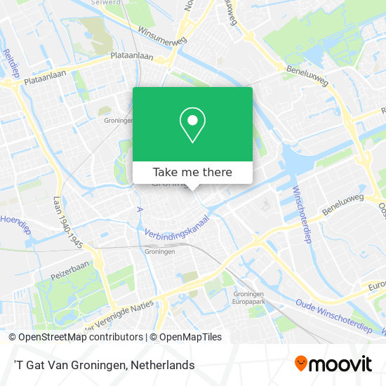 'T Gat Van Groningen Karte