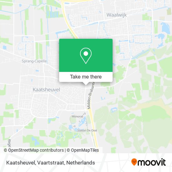 Kaatsheuvel, Vaartstraat Karte
