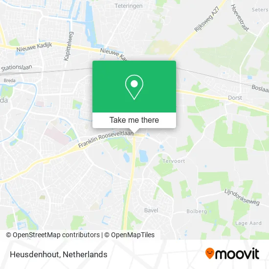Heusdenhout map