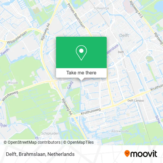 Delft, Brahmslaan map