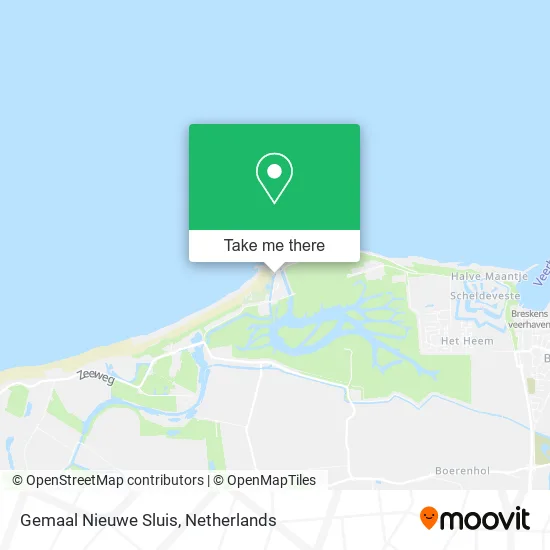 Gemaal Nieuwe Sluis map