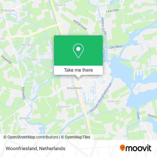 Woonfriesland map