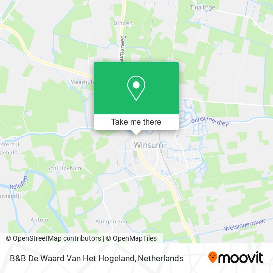 B&B De Waard Van Het Hogeland map