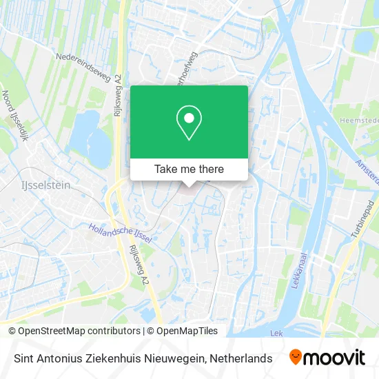 Sint Antonius Ziekenhuis Nieuwegein map