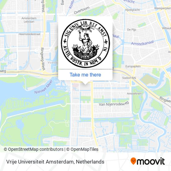 Vrije Universiteit Amsterdam Karte