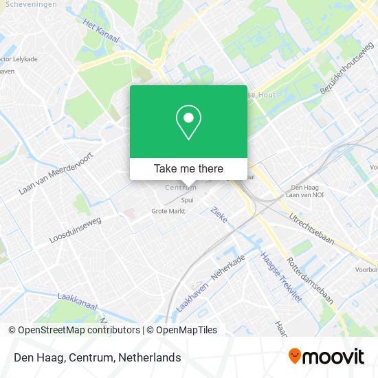 Den Haag, Centrum map
