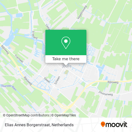 Elias Annes Borgerstraat map