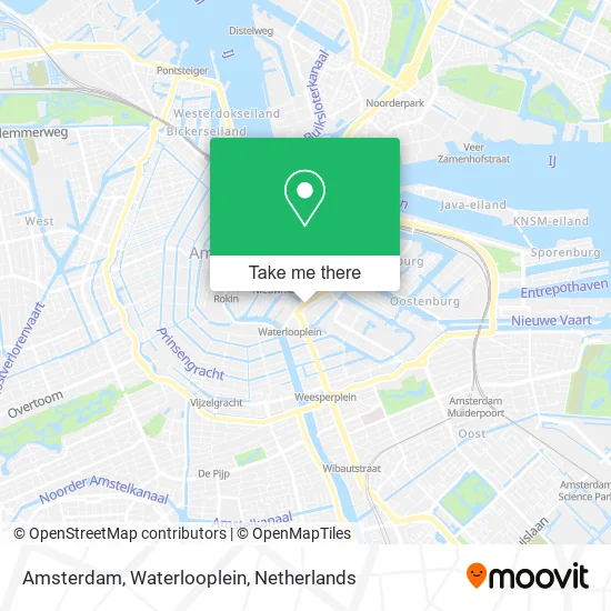 Amsterdam, Waterlooplein map