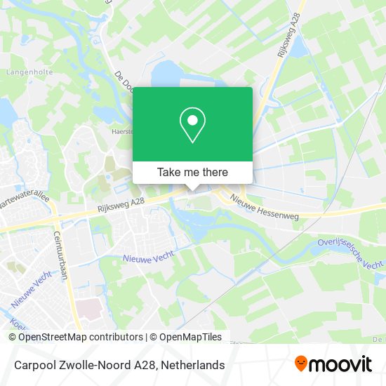 Carpool Zwolle-Noord A28 map