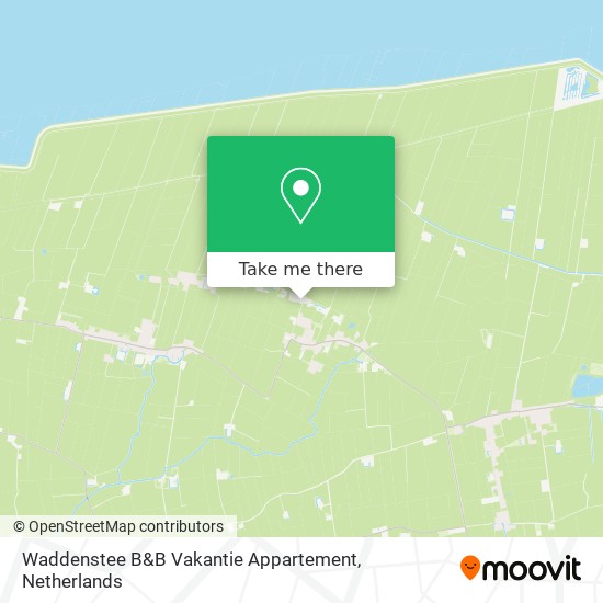 Waddenstee B&B Vakantie Appartement Karte