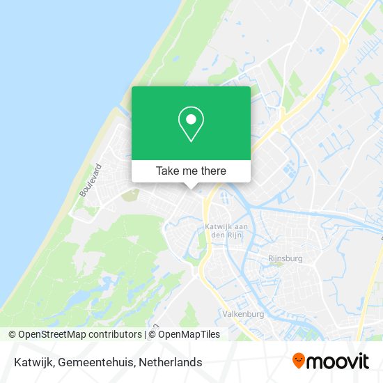 Katwijk, Gemeentehuis Karte