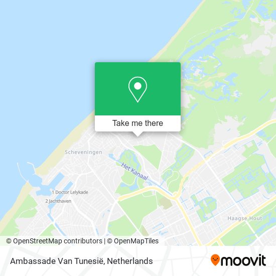 Ambassade Van Tunesië map