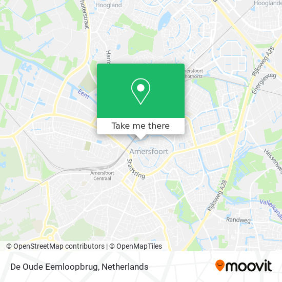 De Oude Eemloopbrug map