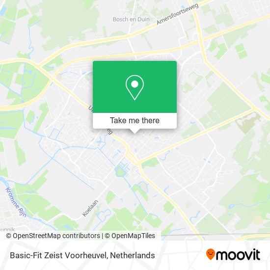 Basic-Fit Zeist Voorheuvel map