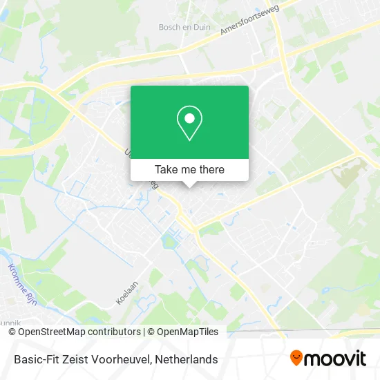 Basic-Fit Zeist Voorheuvel Karte