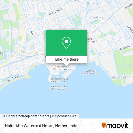 Halte Abc Watertaxi Hoorn map