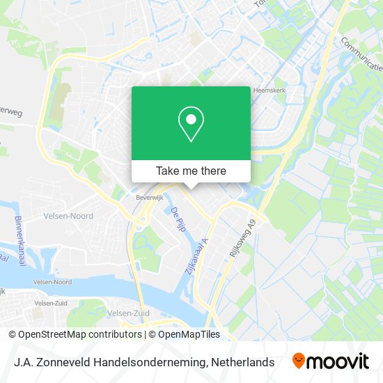 J.A. Zonneveld Handelsonderneming map