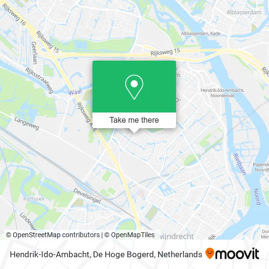 Hendrik-Ido-Ambacht, De Hoge Bogerd map