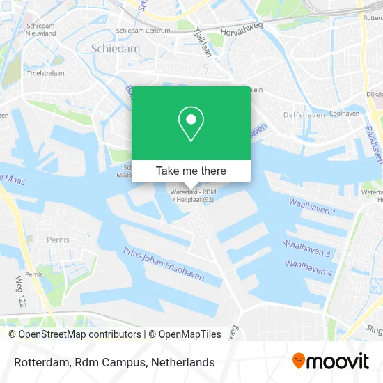 Rotterdam, Rdm Campus Karte