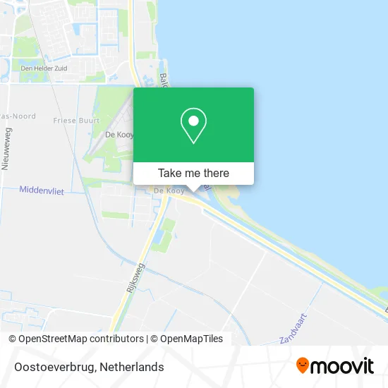 Oostoeverbrug map