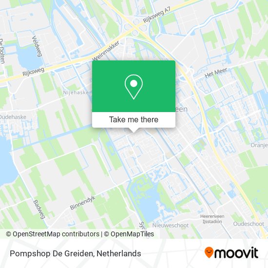 Pompshop De Greiden map