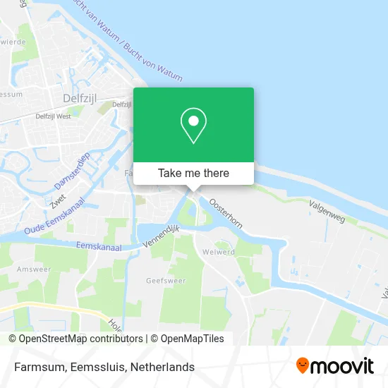 Farmsum, Eemssluis map