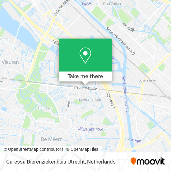 Caressa Dierenziekenhuis Utrecht map