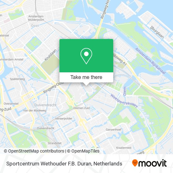 Sportcentrum Wethouder F.B. Duran map