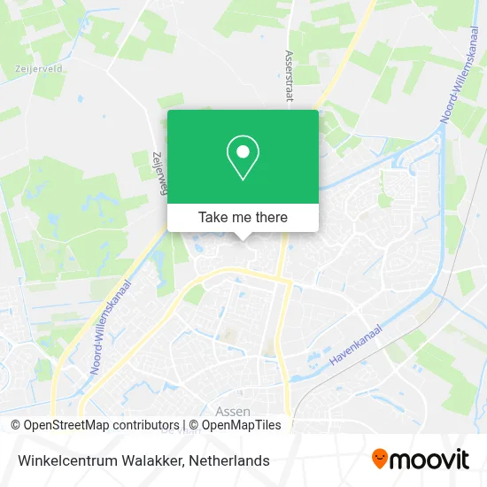 Winkelcentrum Walakker map
