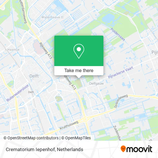 Crematorium Iepenhof map